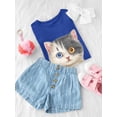 thumbnail image 3 of Two Cats With Two Eye Colors T-Shirt Toddler -Kayomi Harai Designs,  2 Toddler, 3 of 4