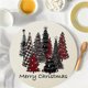 thumbnail image 2 of Decoraciones navideñas, adornos navideños, regalos navideños, manteles individuales para árboles de Navidad, manteles individuales antideslizantes para restaurantes, manteles individuales redondos par, 2 of 5