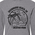 thumbnail image 4 of Inktastic Summer Vacation Mode Sandbridge Beach Virginia Long Sleeve T-Shirt, 4 of 5