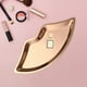 thumbnail image 4 of 2Pcs Lip Shape Vanity Tray Decorative Organizer Decor Rose Aureate Argent Soledad bandeja de tocador, 4 of 10