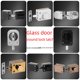 thumbnail image 2 of Cerradura de pestillo de puerta de vidrio con letra, cerradura de puerta de vidrio para baño, cerradura de puerta de ducha nueva de una sola puerta, 2 of 3