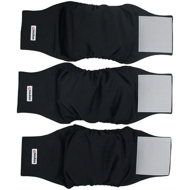 Washable Male Dog Diapers (Pack of 3) - Washable Male Dog Belly Wrap