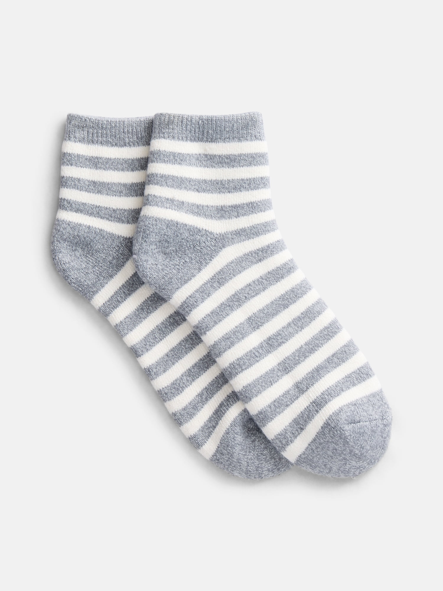 Joyspun Women's Comfort Full Terry Ankle Socks, 3-Pack, Size 4-10