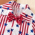 thumbnail image 6 of Wxirdiow Baby Boys Suit Set Baby Boys Formal Suit Set Short Sleeve with Bowtie Suspender Shorts Pants Outfits Toddler Clothes Red Size,3-6 Months, 6 of 9