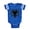 Royal Blue, variant on CafePress - Albanian_Eagle - Cute Infant Baby Football Bodysuit