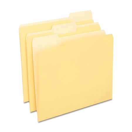 Staples File Folders 3-Tab Letter Size Yellow 24/Pack (659800) 13844/TR13844