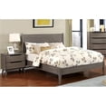 thumbnail image 2 of Allora 3pc Mid-Century Wood Bedroom Set - Queen + Nightstand + Chest in Gray, 2 of 6
