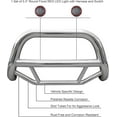thumbnail image 2 of Black Horse Max Bull Bar Incl. pair of 5.3"Dia.LED Lights w/Red Trim Rings No skid plate Stainless Steel Compatible with 1998-2004 Nissan Frontier|2000-2004 Nissan Xterra-MBS-NIB1401-PLFR, 2 of 5