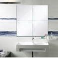 thumbnail image 4 of Full Length Mirror Tile-8Inch 4PCS Glass Wall Mirror Panel,with Strong Adhesive Tape Free Assembly Paste Home Mirrors, 4 of 5