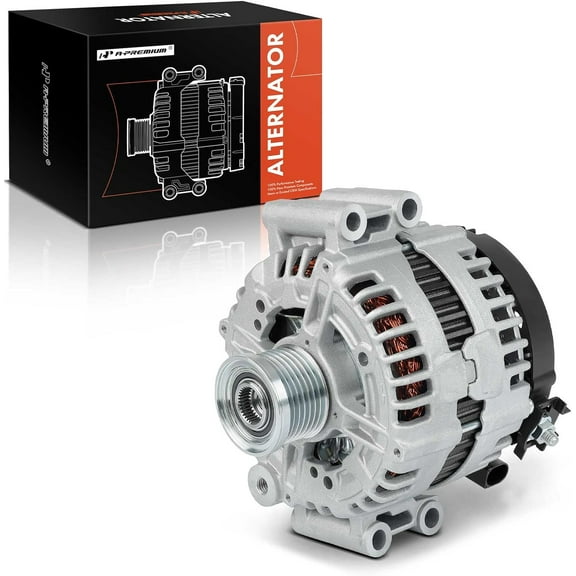 A-Premium Alternator Compatible with BMW E70 Series X5 2007 2008 2009 2010 3.0L, 12V 183A 7-Groove Clutch Pulley Clockwise, Replace# 0121715018, 0121715118