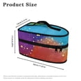 thumbnail image 6 of HELLHERO Dustproof Travel Home Iron Storage Case Colorful Star Pattern, with Zipper Closure Lightweight Steamer Organizer(Case Only), 6 of 6