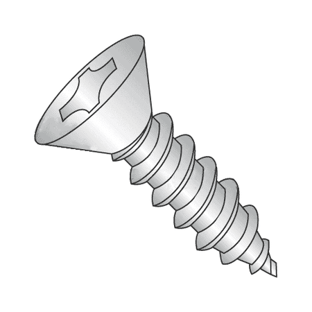 

#4 x 1/2 Type A Self-Tapping Screws / Phillips / Flat Head / Stainless Steel 316 (Quantity: 1000 pcs)