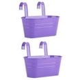 thumbnail image 1 of Balcony Plant Holder Hooks Metal Garden Tool Hanging Flower Pots Iron Home Decor Detachable For Railing Fence 2PCS, 1 of 5