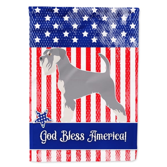 Schnauzer American Garden Flag