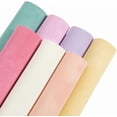 thumbnail image 1 of Rollos de cuero sintético de 8 colores, 13 x 7,9 pulgadas, hojas de microfibra suave, tela de gamuza colorida, impermeable y esmerilada., 1 of 7