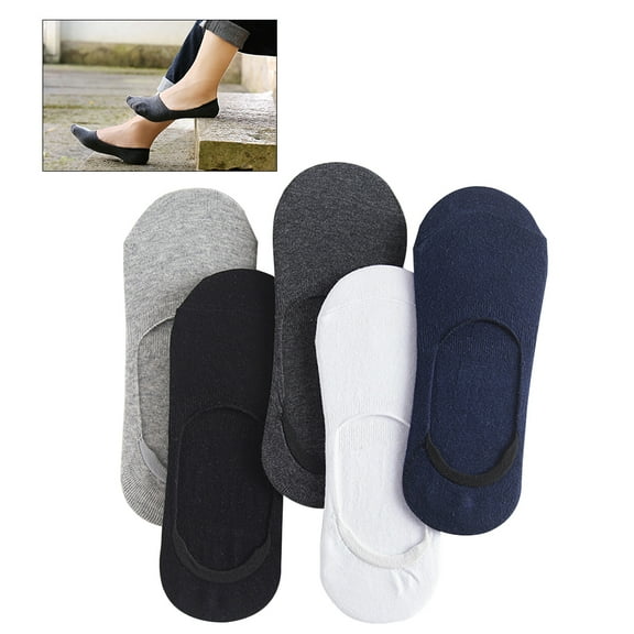5 Pairs Non Slip Socks Invisible Socks for Men One Size Fits Most Socks Men Invisible Socks Invisible Socks Men Man