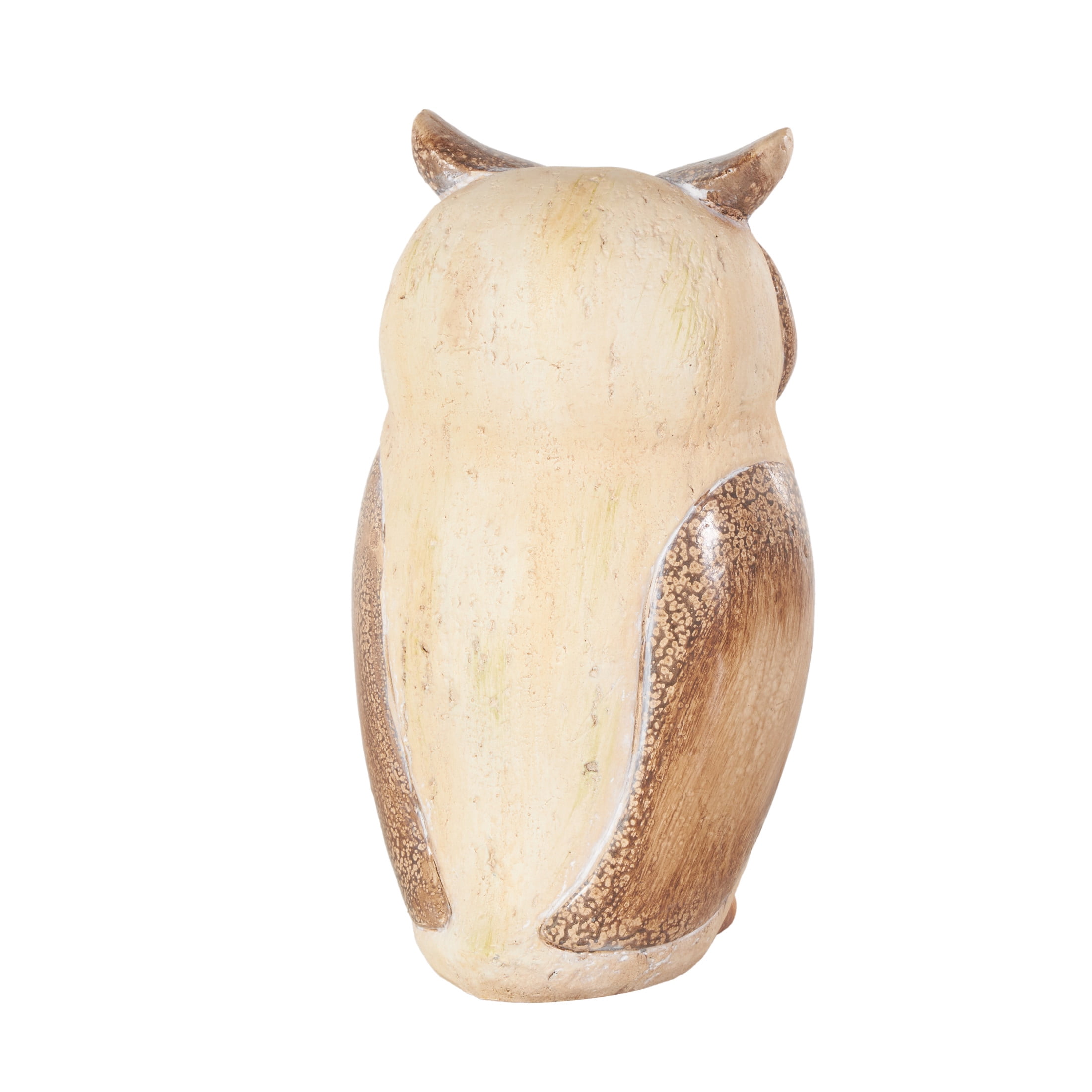 DecMode 15" Owl Garden Sculpture with Brown Accents