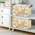 thumbnail image 2 of Yayeee Foldable Storage Basket for Shelves with Handles Waterproof Cloth Bins, Beige Clouds, 2 of 7