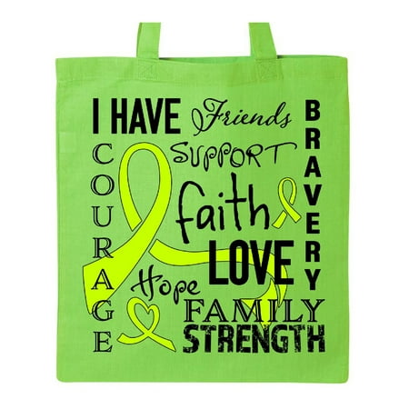 - I Have... Inspirational words for those fighting lymphoma Tote Bag