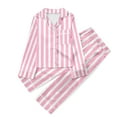 thumbnail image 1 of Pyjamas pour Enfants Ensemble Haut à Manches Longues et Pantalon Imprimé Décontracté Rose 9-10 Ans, 1 of 4