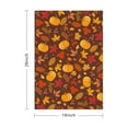 thumbnail image 3 of Cozy Fall Kitchen Towels 2-Pack - Pumpkin & Maple Leaves Absorbent Hand Towels for Farmhouse, 3 of 3