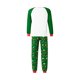 thumbnail image 4 of Conjuntos de pijamas navideños familiares a juego: camisetas de manga larga con cuello redondo + pantalones con estampado de árbol de Navidad, mono o conjunto para perro., 4 of 10