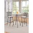 thumbnail image 3 of American Woodcrafters Stockton Gray Metal Swivel 30" Seat Height Bar Stool, 3 of 4
