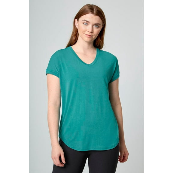 Mondetta Women's Short Sleeve Tee (Porcelain Green, X-Small)