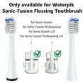 thumbnail image 6 of Replacement Toothbrush Heads for Waterpik Sonic-Fusion Electric Toothbrush, Fits SF 01/02/03/04, 4 Pack, 6 of 6