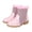 Pink, variant on Toddler Girls Rhinestone Riding Boots - Pointed Toe Mid Calf Dress Boots for Party Outfit and Everyday Stylish Wear (Pink, 9-9.5 Years)