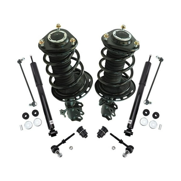 Front and Rear Shock Strut Coil Spring Sway Bar Link Kit 8 Piece - Compatible with 2011 - 2016 Scion tC 2012 2013 2014 2015