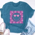 thumbnail image 5 of EcoLoom Xoxo Xo Xo Groovy Smile Face Valentine Short Sleeve Unisex T Shirt, 5 of 6