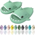 thumbnail image 2 of Cartoon Shark Flip Flops, Non-Slip Thick-Soled Beach Flip Flops, Quick-Drying Funny Pool Sandals, 2 of 5
