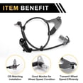 thumbnail image 4 of Unique Bargains ABS Wheel Speed Sensor ABS Sensor Anti-lock Braking System Sensor No.8980521191 for Isuzu D-MAX 2012-2019 1 Pc Front Right, 4 of 7