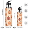 thumbnail image 2 of Yayeee 20oz Insulated Water Bottle Double Wall Stainless Steel with Flip Straw Lid, Colorful Halloween Pumpkin Pattern, 2 of 7