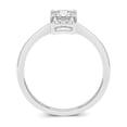thumbnail image 3 of 1 Carat - Emerald Cut Lab Grown Basket Regular Shank Setting Solitaire Diamond Engagement Ring in 14K White Gold | E-F Color, VS1-VS2 Clarity (Ring Size: 9), 3 of 3
