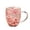 Pink, variant on Insulated Double Wall Glass Coffee Cup Aesthetic Floral Pattern With Handle For Home Office Hot Beverage 350ML