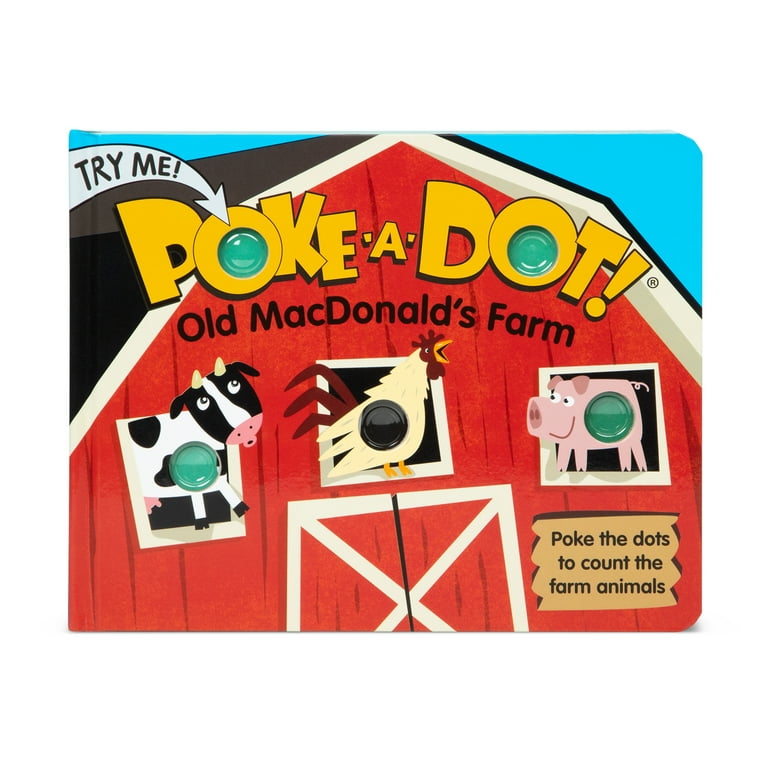 Melissa & Doug Children's Book Poke-a-Dot Old MacDonald's Farm