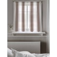 thumbnail image 5 of White Brown Tier Curtains 45 Inch Length,Sheer Curtains for Bedroom Living Room Window Modern Gradient Vertical Stripes Geometric Voile Drapes Kitchen Curtains Small Half Window 27.5"x45" 2 Panels, 5 of 7