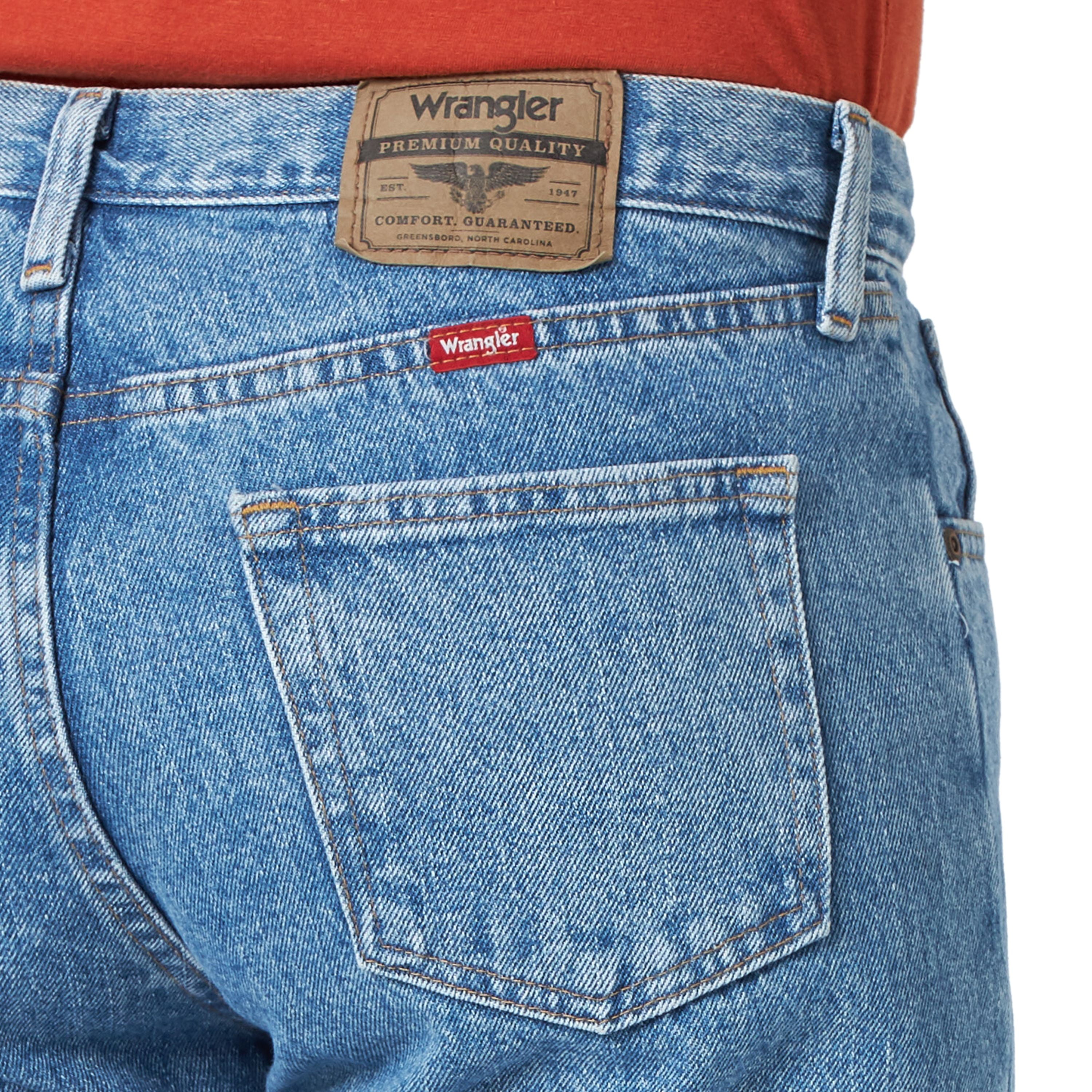 Wrangler Men's and Big Men's Relaxed Fit Cotton Jeans