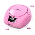 thumbnail image 3 of Reproductor de CD portátil LONPOO Boombox, Bluetooth, radio FM USB, 28 cm, 3 of 8