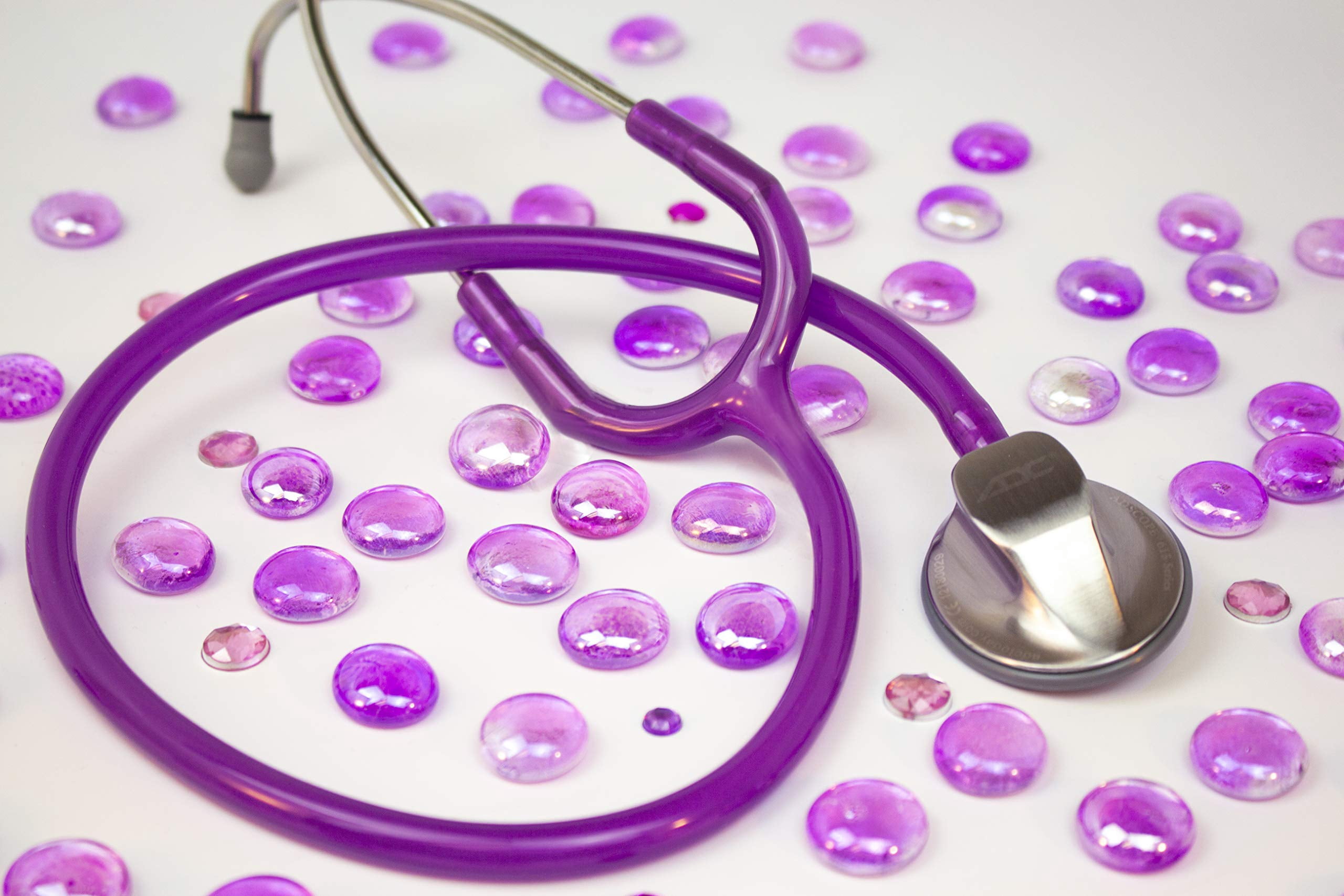 ADC - 615FV Adscope 615 Platinum Sculpted Clinician Stethoscope with Tunable AFD Technology,, Amethyst