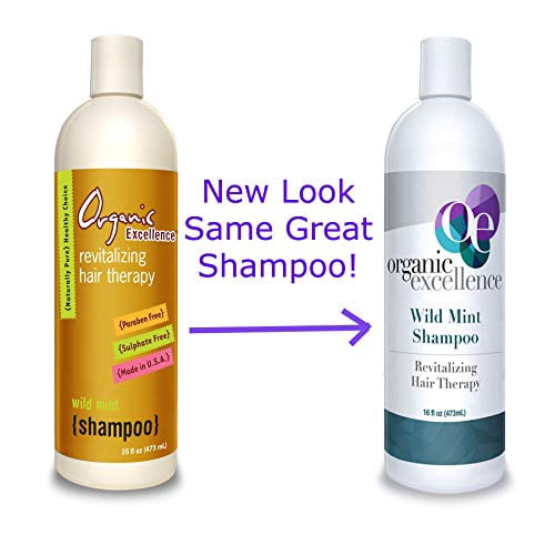 Organic Excellence Revitalizing Hair Therapy Shampoo,  Wild Mint, 16 fl oz (473 ml)