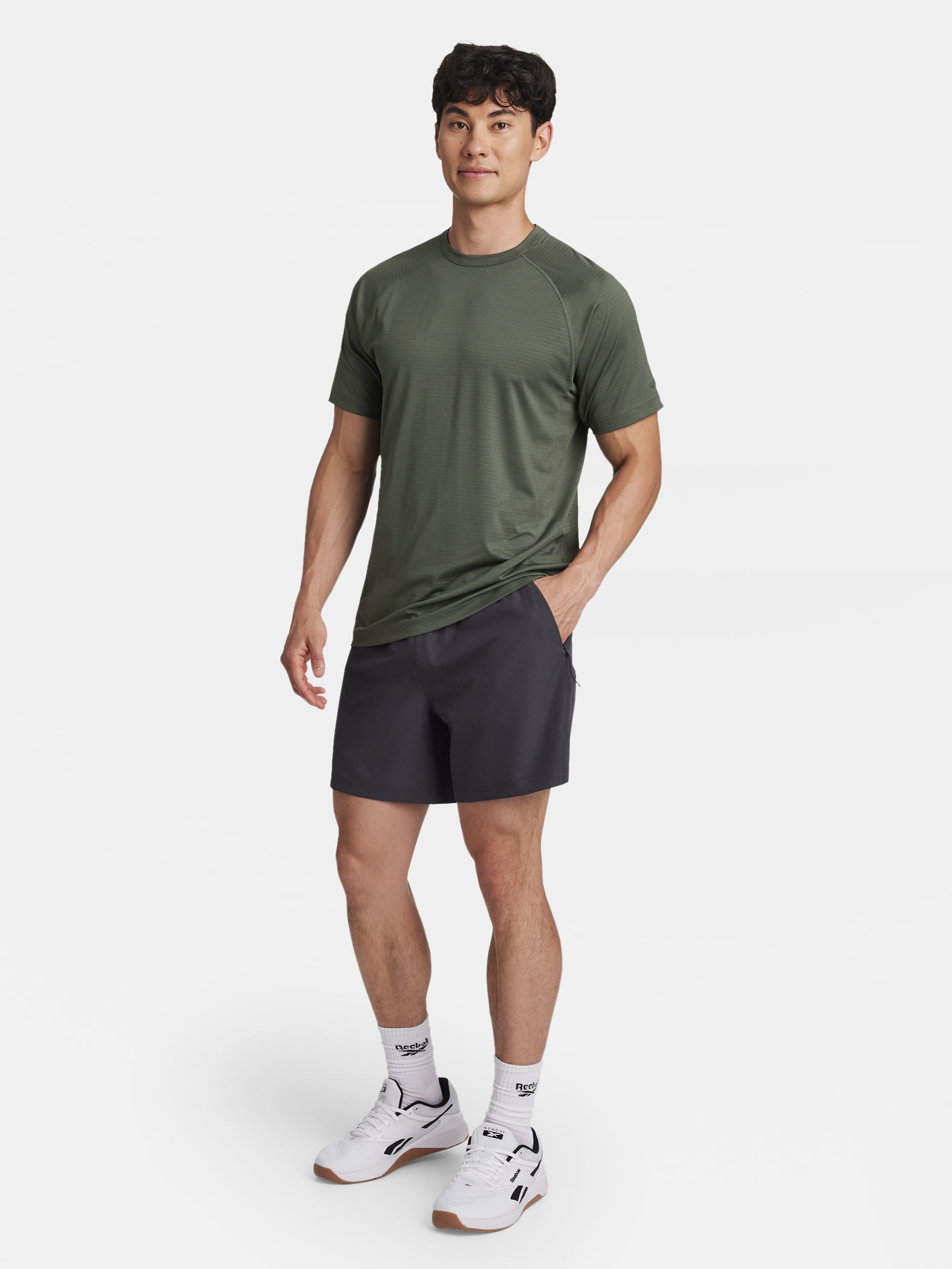 Reebok Men's and Big Men's Match Woven Short, 6" Inseam, Sizes XS-5XL
