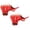 (A032 Red 9.8x13.8x1.2" 2Pack), variant on 2Pcs Floatation Vest For Adjustable Comfortable Neon Buoyant Life Jacket For Outdoor Adventures And Water Pet Supplies New