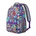 thumbnail image 3 of Earthy Floral Vintage Pattern School Backpack for Student, Durable Composite Oxford Cloth, Adjustable Straps, Breathable Padding, Large Capacity Multipurpose Backpack for Student and Student, 3 of 4