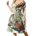 thumbnail image 4 of momentos como estos Vestido de manga corta Vestidos de noche Vestido de cumpleaños Ropa de mujer, 4 of 8