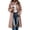 Pink, variant on Dzrciro Plaid Long Coat for Women, Long Sleeve Lapel Open Front Button Checkered Trench Coat, Elegant Fashion Fall Outerwear S-2XL