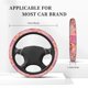 thumbnail image 3 of Fotbe Abstract Pink Gold Splash Funda para Volante Universal de 15 pulgadas, Accesorios para Auto para Hombre y Mujer, Protector de Volante Cómodo para SUV y Sedán, 3 of 6