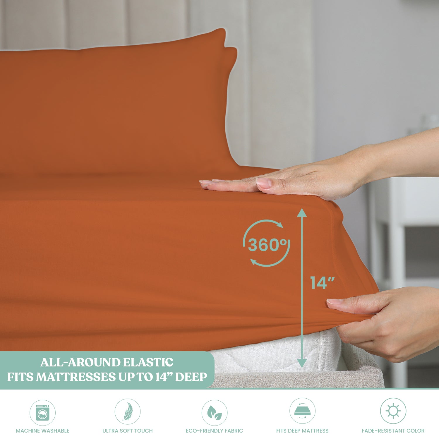 6-Piece Microfiber Bed Sheets ? Ultra-Soft, Wrinkle-Free, Deep Pocket Fit